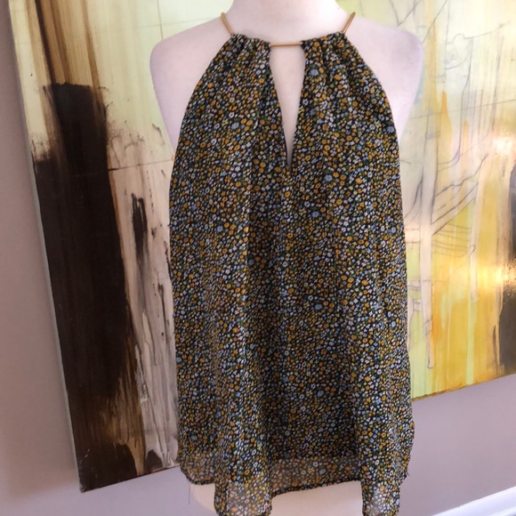 MICHAEL Michael Kors Tops - Preloved KEYHOLE HALTER ON GOLD CHAIN MICHAEL KORS